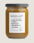 Soupe lentilles, carottes, butternut ciboulette et curcuma