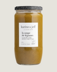 La soupe de légumes - aux brocolis, carottes, poireaux, courge et origan