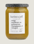 Soupe moelleuse au potimarron, champignons et estragon