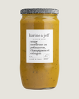 Soupe moelleuse au potimarron, champignons et estragon