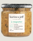 Cocotte de petit épeautre, courgettes et pignons de pin