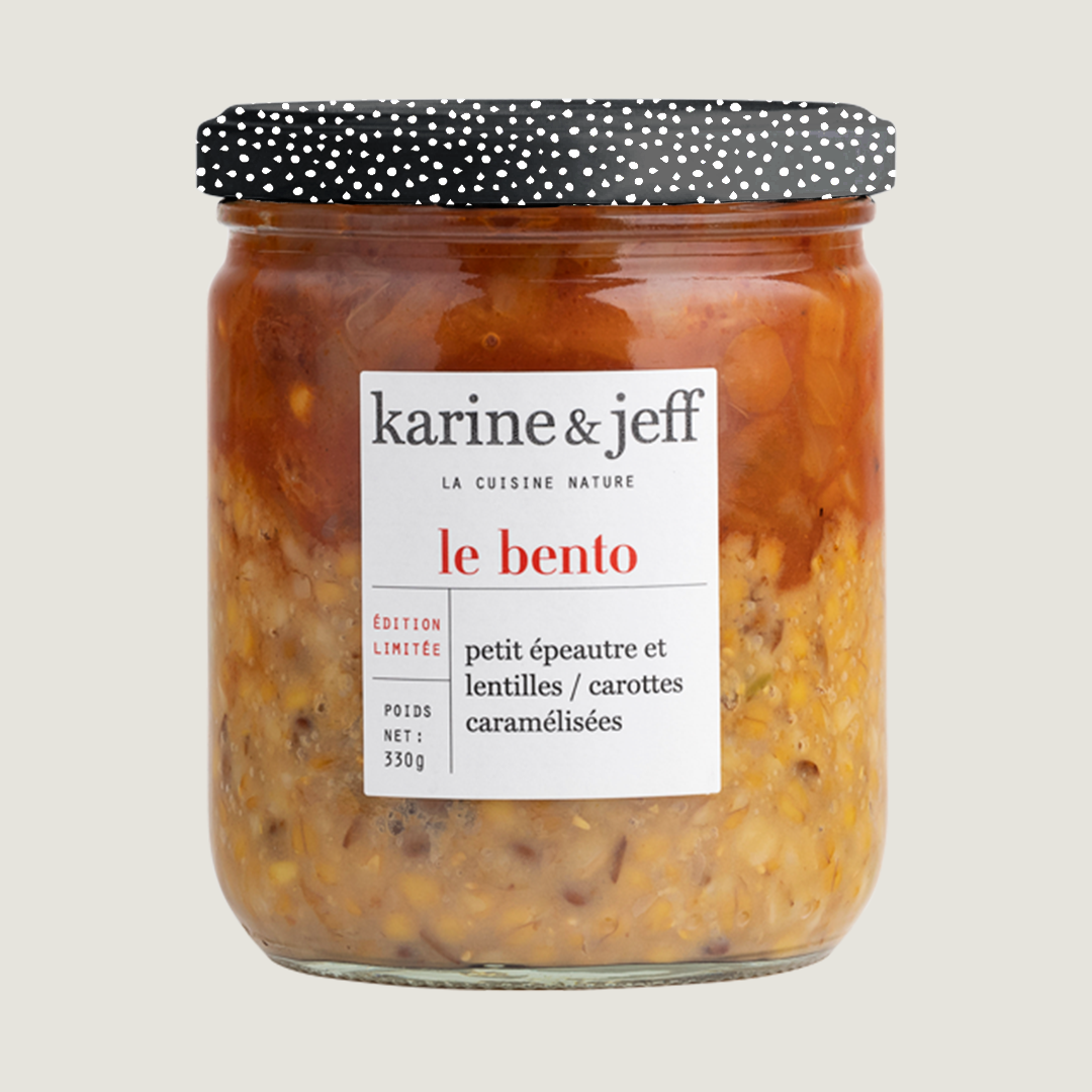 Petit épeautre et lentilles / carottes caramélisées