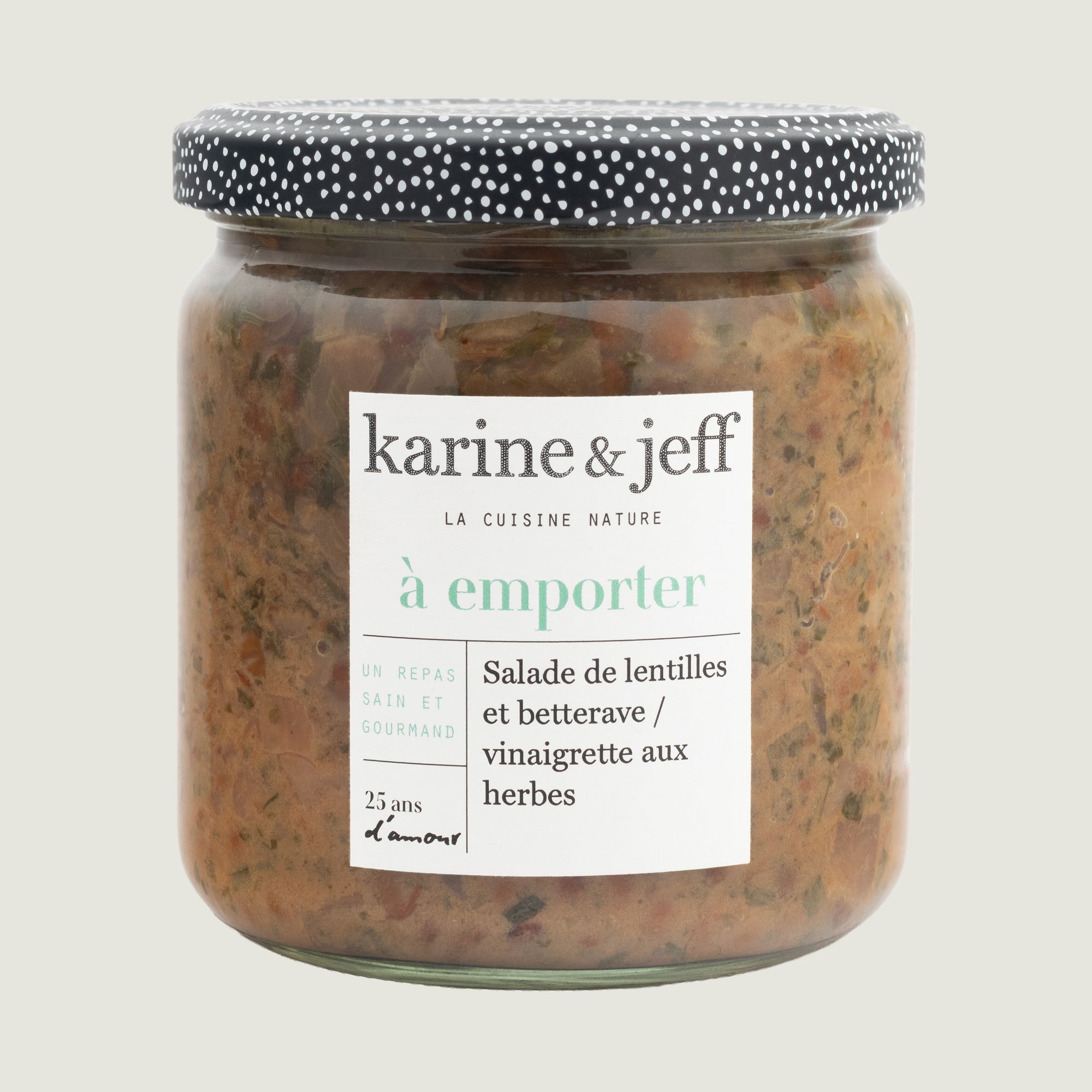 Salade de lentilles et betterave / vinaigrette aux herbes