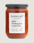 Tajine d'aubergines et poivrons